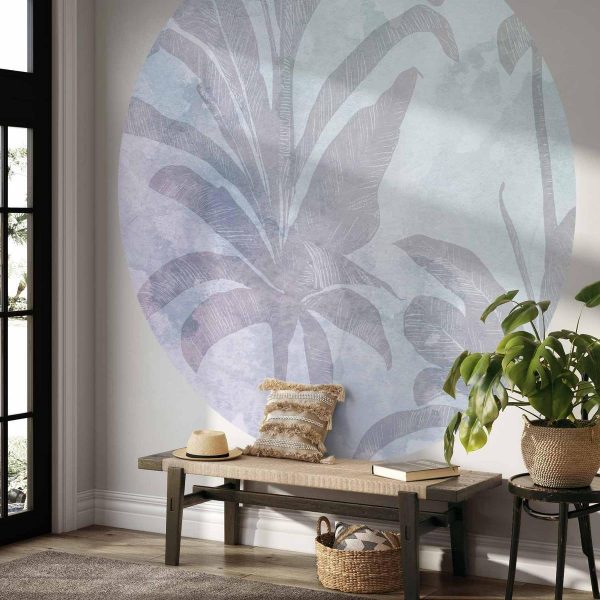 Papier Peint rond - Misty tropics