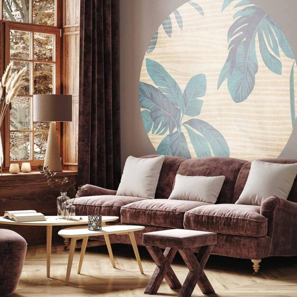 Papier Peint rond - Misty tropics Papier Peint rond - Misty tropics