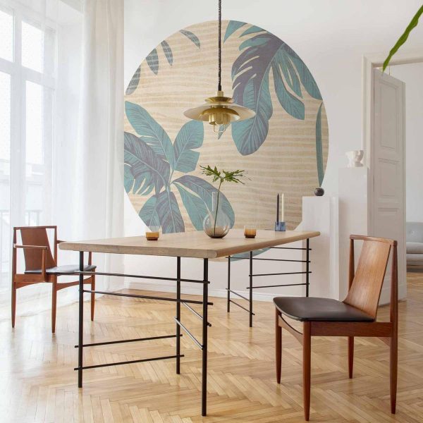 Papier Peint rond - Misty tropics