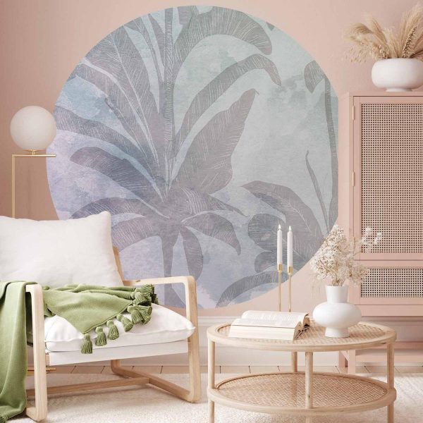 Papier Peint rond - Misty tropics Papier Peint rond - Misty tropics