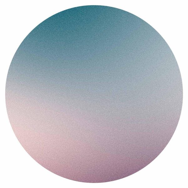 Papier Peint rond - Nostalgic gradient – gradient composition in muted colours