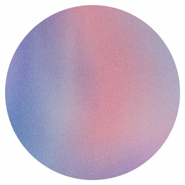 Papier Peint rond - Rainbow gradient - a delicate multicoloured gradient reminiscent of mist