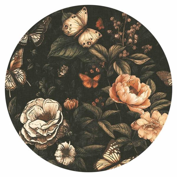 Papier Peint rond - Rustic garden