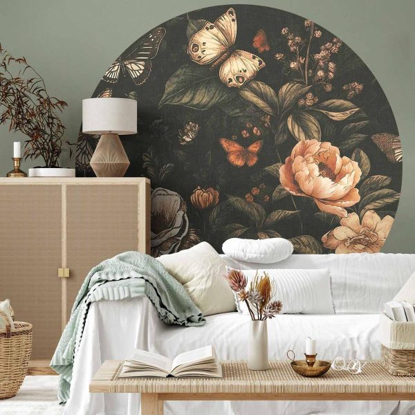 Papier Peint rond - Rustic garden Papier Peint rond - Rustic garden