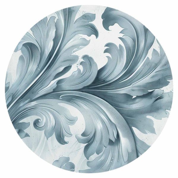 Papier Peint rond - Stone ornament in baroque style