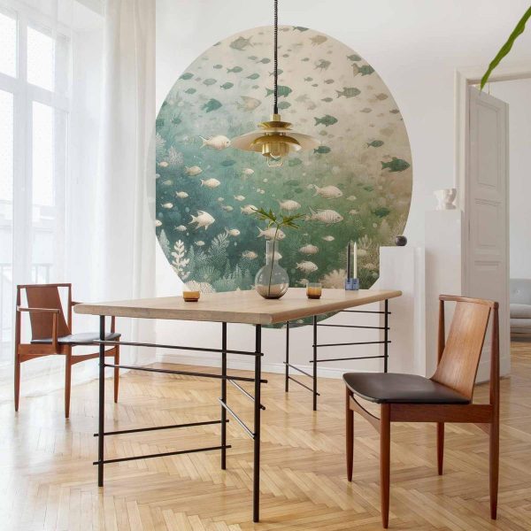 Papier Peint rond - The marine world