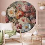 Papier Peint rond - The scent of garden flowers