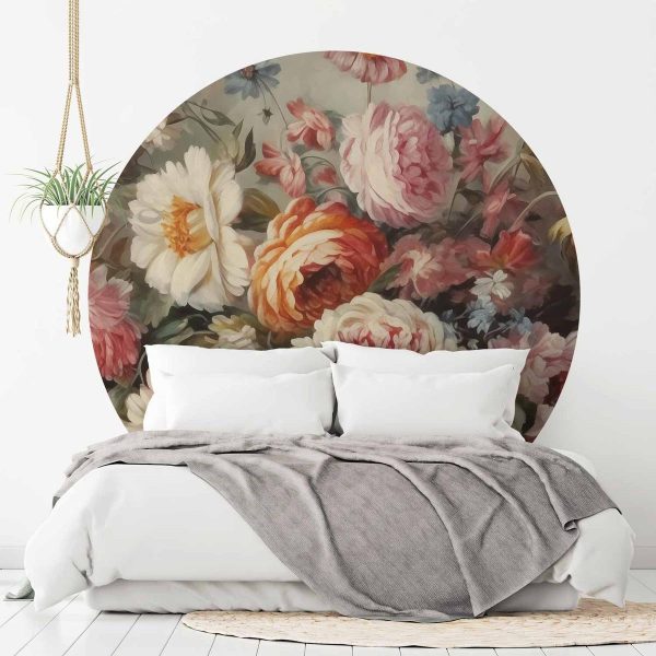 Papier Peint rond - The scent of garden flowers