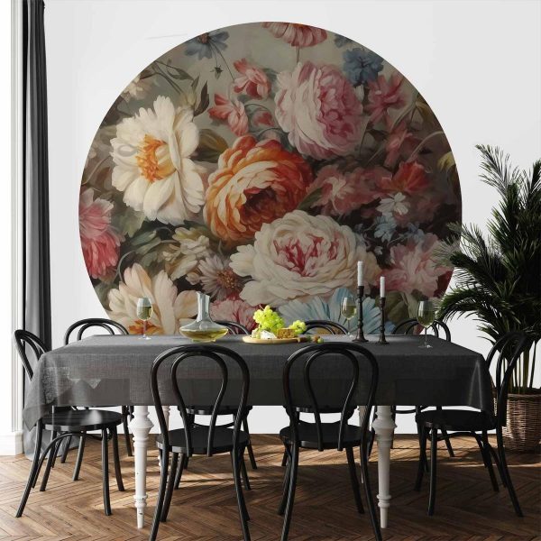 Papier Peint rond - The scent of garden flowers