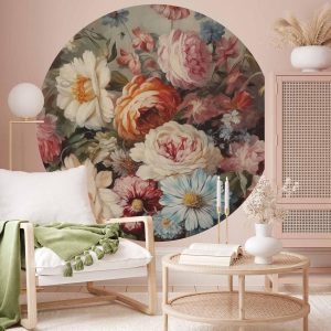 Papier Peint rond - The scent of garden flowers