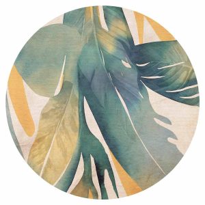 Papier Peint rond - Watercolour tropics