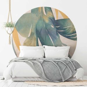 Papier Peint rond - Watercolour tropics