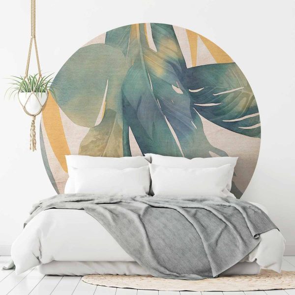 Papier Peint rond - Watercolour tropics