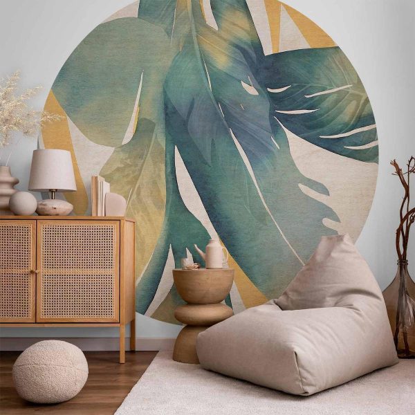 Papier Peint rond - Watercolour tropics Papier Peint rond - Watercolour tropics