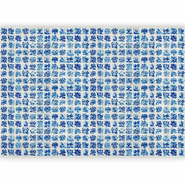 Papier peint - Azulejos tiles – traditional Portuguese ceramic tiles