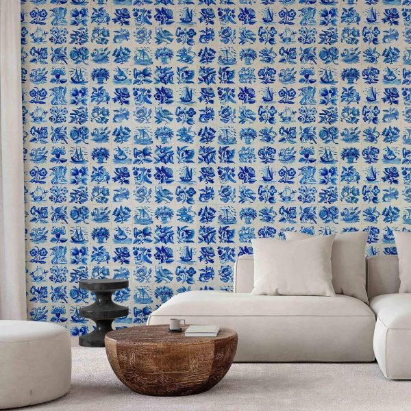 Papier peint - Azulejos tiles – traditional Portuguese ceramic tiles Papier peint - Azulejos tiles – traditional Portuguese ceramic tiles