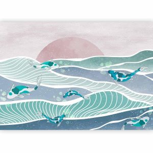 Papier peint - Fish on the waves