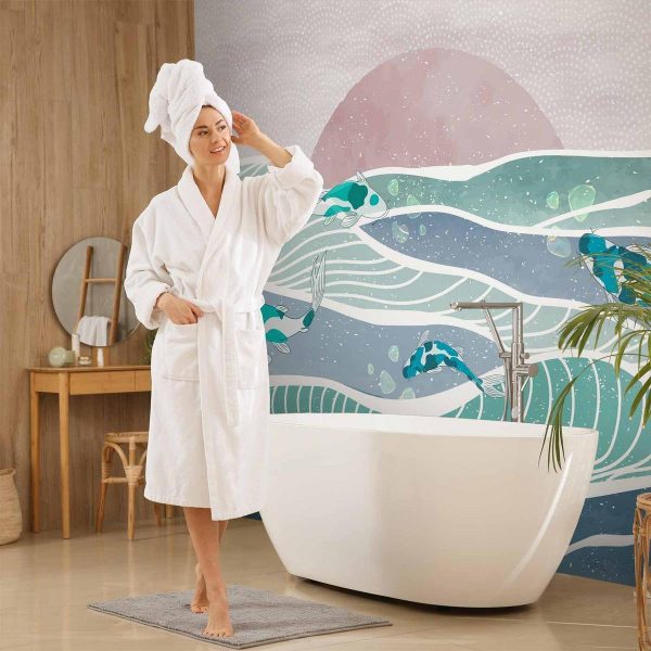 Papier peint - Fish on the waves