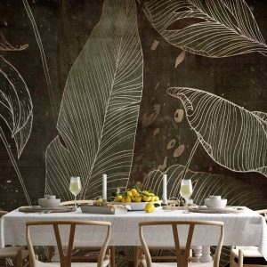 Papier peint - In a labyrinth of leaves