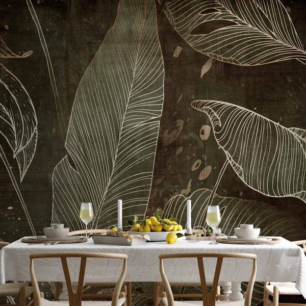 Papier peint - In a labyrinth of leaves