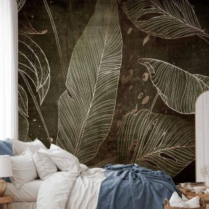 Papier peint - In a labyrinth of leaves