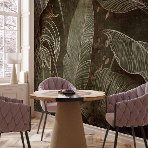 Papier peint - In a labyrinth of leaves