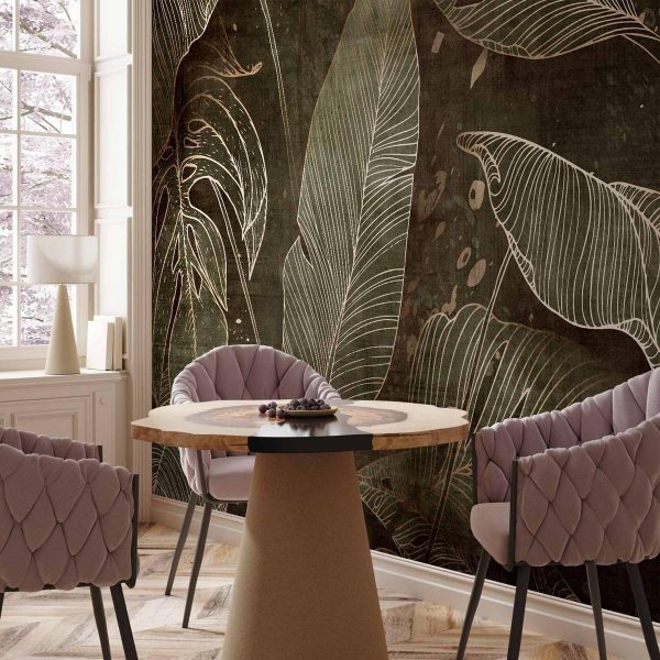 Papier peint - In a labyrinth of leaves