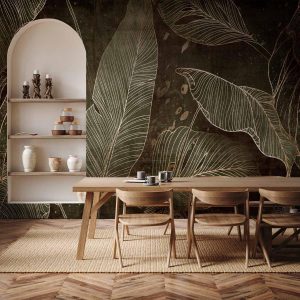 Papier peint - In a labyrinth of leaves