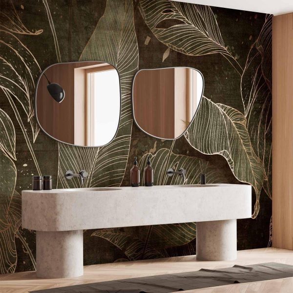 Papier peint - In a labyrinth of leaves