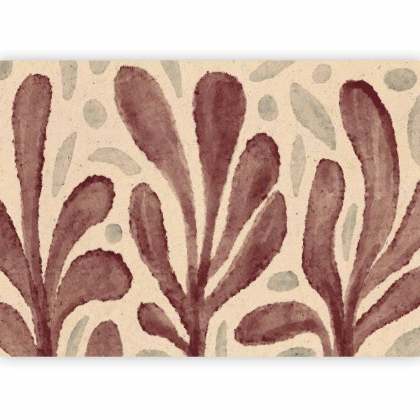 Papier peint - Leaves and spots – large vibrant shapes inspired by Matisse