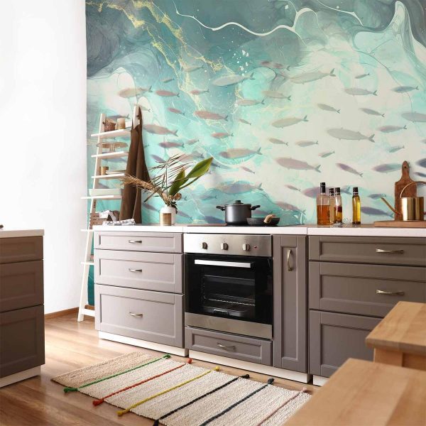 Papier peint - School of small fish