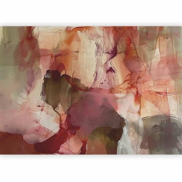 Papier peint - Spring composition – transparencies and forms in watercolor style