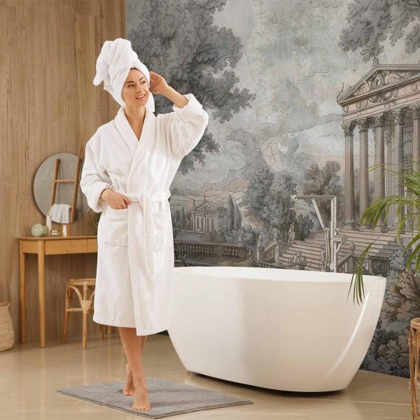 Papier peint - Temple on a hill - Greek architecture in subdued colours