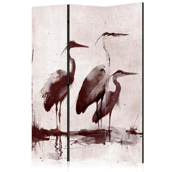 Paravent - Herons painted with ink Paravent - Herons painted with ink