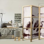 Paravent japonais - Herons painted with ink