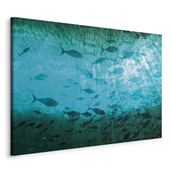 Tableau - A shoal of dark fish Tableau - A shoal of dark fish