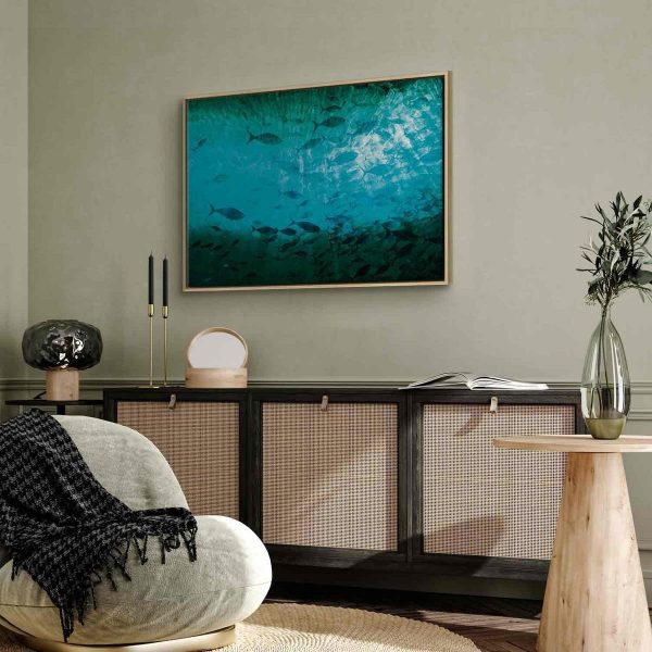 Tableau - A shoal of dark fish