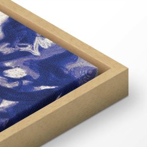 Tableau - Ancient vineyard - three women in a portal painted with blue ink