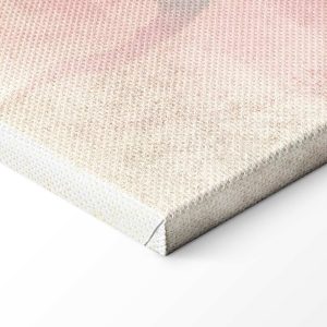 Tableau - Birds by the lake - herons painted in watercolour in delicate grey and pink colours