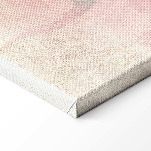 Tableau - Birds by the lake - herons painted in watercolour in delicate grey and pink colours