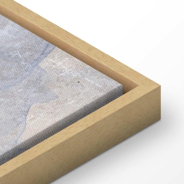 Tableau - Blue Bay - Italian landscape of Lake Como painted with blue ink