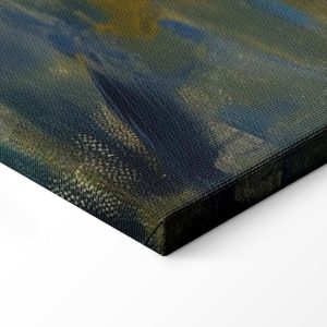 Tableau - Boat crossing - painting of two women sailing a boat on a river