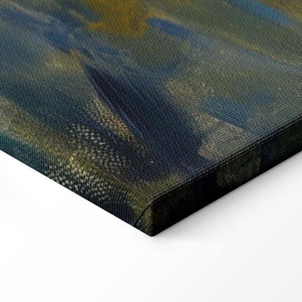 Tableau - Boat crossing - painting of two women sailing a boat on a river