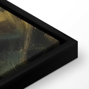 Tableau - Boat crossing - painting of two women sailing a boat on a river