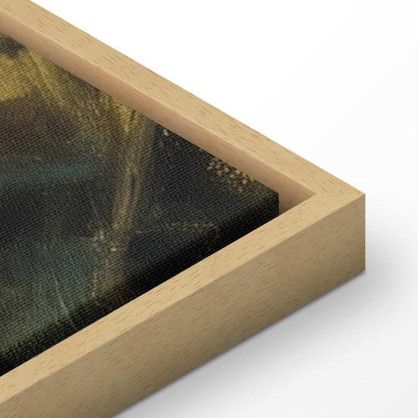 Tableau - Boat crossing - painting of two women sailing a boat on a river