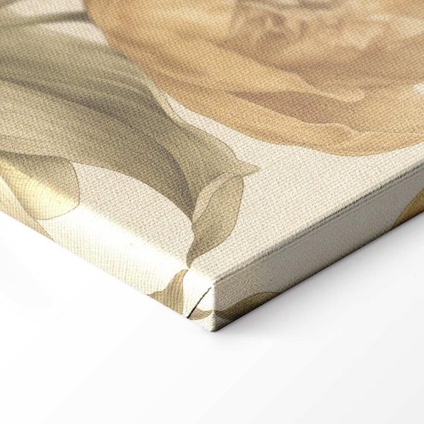 Tableau - Bouquet of flowers on a cream background