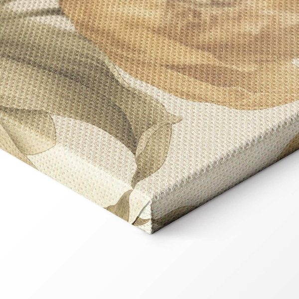 Tableau - Bouquet of flowers on a cream background