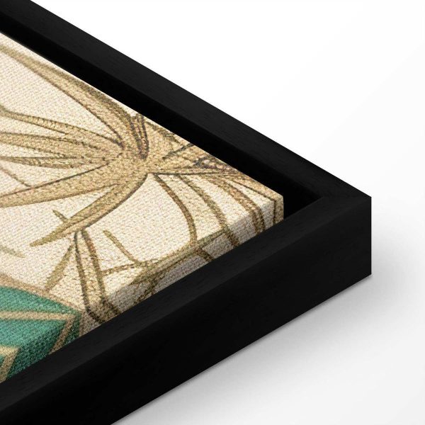 Tableau - By an Asian pond - an illustration in the style of a Japanese engraving, depicting a heron