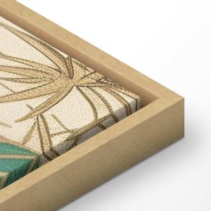 Tableau - By an Asian pond - an illustration in the style of a Japanese engraving, depicting a heron