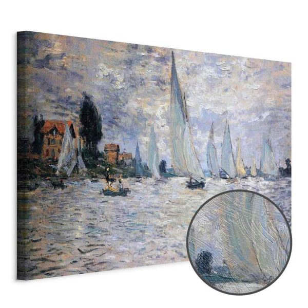 Tableau - Claude Monet - Sailboats, Regatta in Argenteuil